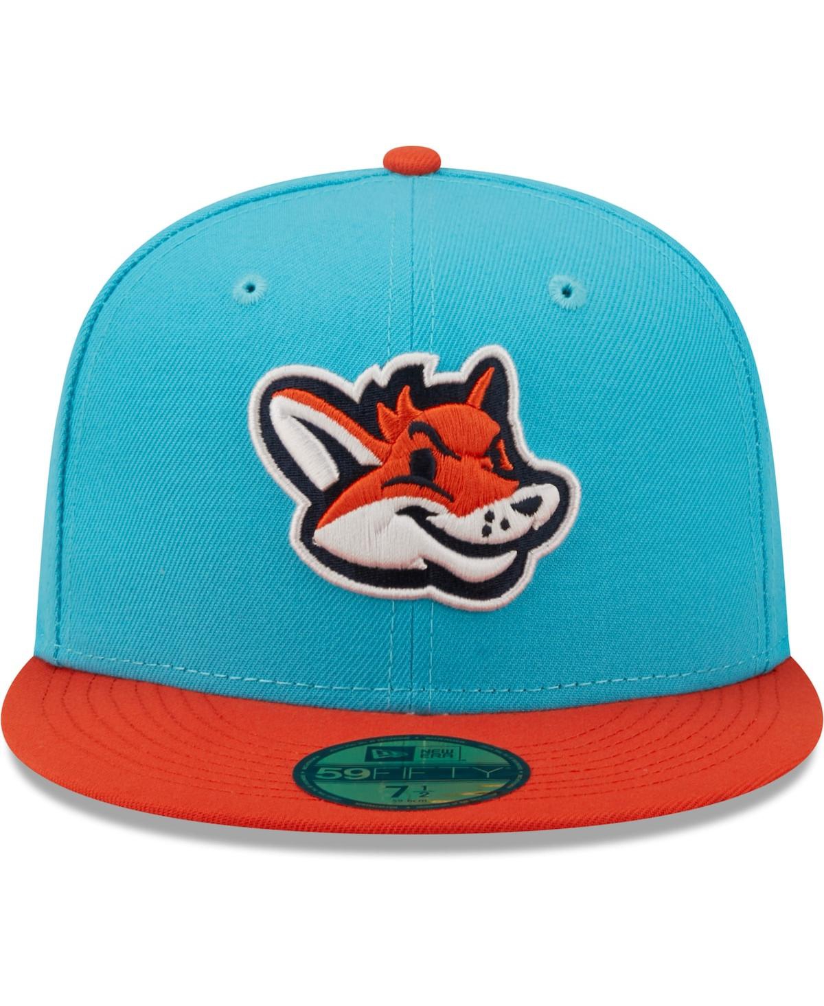 New Era Aqua Zorros De Somerset Copa De La Diversion 59fifty Fitted Hat In Aqua,orange