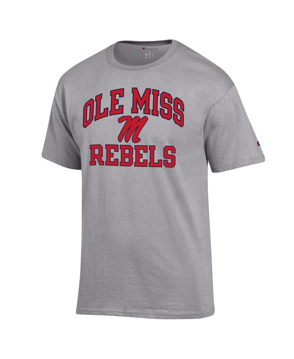 Shop Champion Men's  Heather Gray Ole Miss Rebels High Motor T-shirt