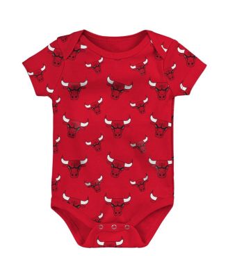 Infant Boys and Girls Red, Gray Chicago Bulls Two-Pack Double Up Bodysuit Set