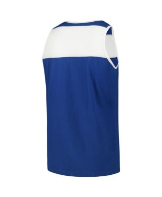 Men's Royal and White Indianapolis Colts Heritage Colorblock Tank Top