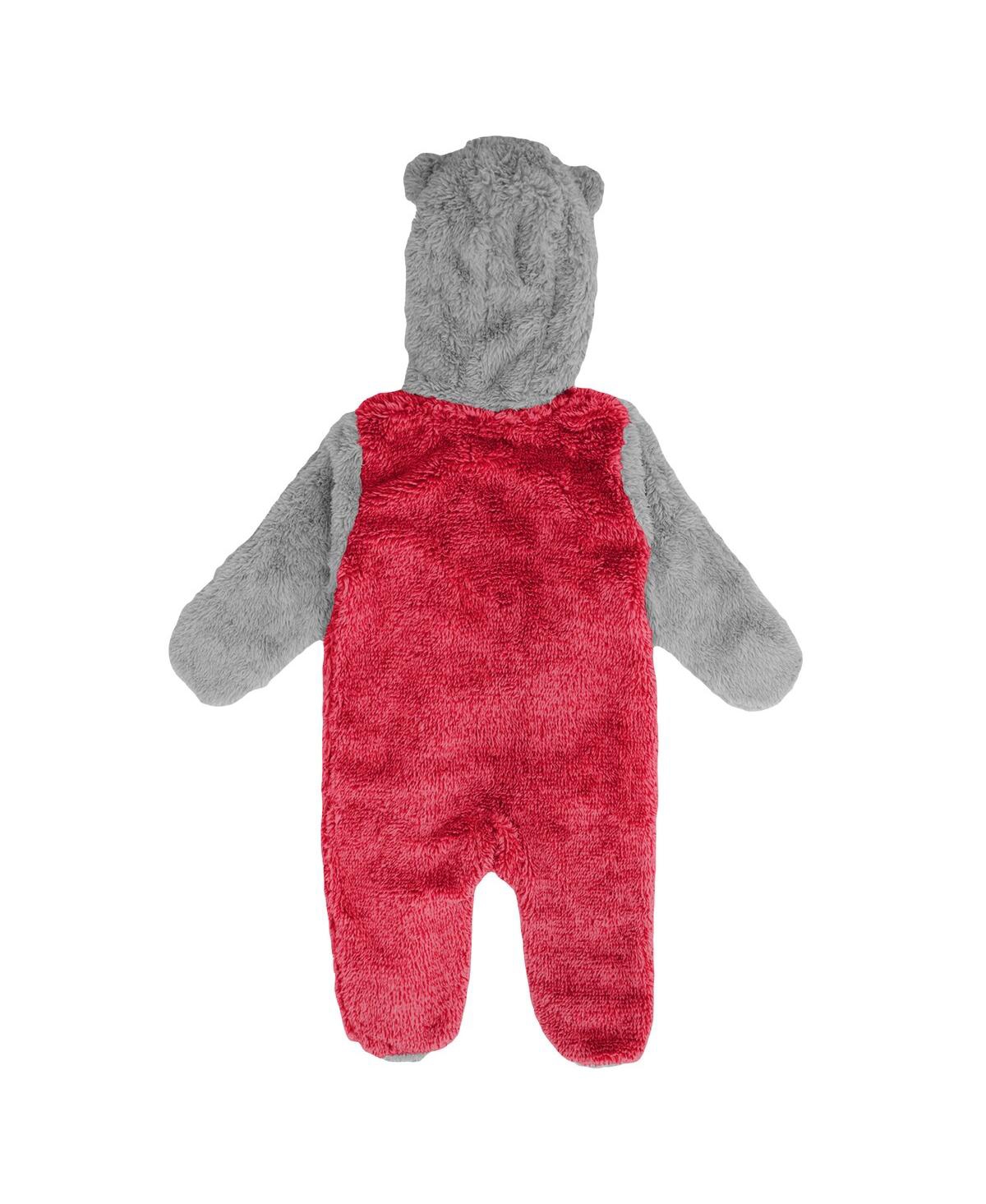 Newborn and Infant Boys and GirlsWashington Capitals Game Nap Teddy Fleece Bunting Full-Zip Sleeper - Red