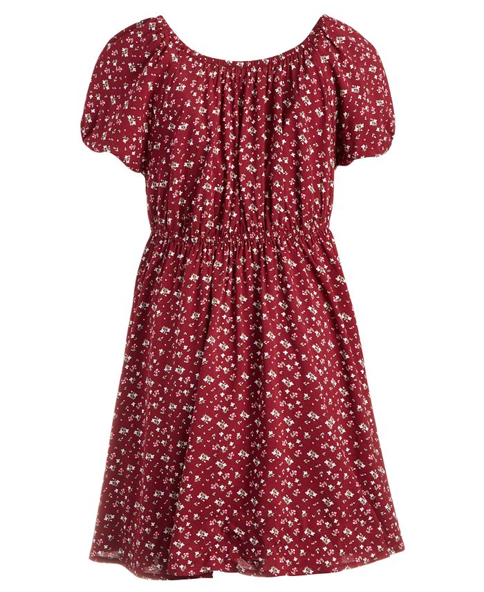 Epic Threads Big Girls Mini Floral-Print Peasant Dress, Created for ...
