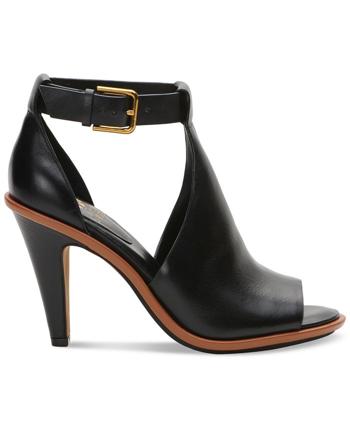 Suede Peep Toe Buckled Strap Lace Up Over-The-Knee Boots