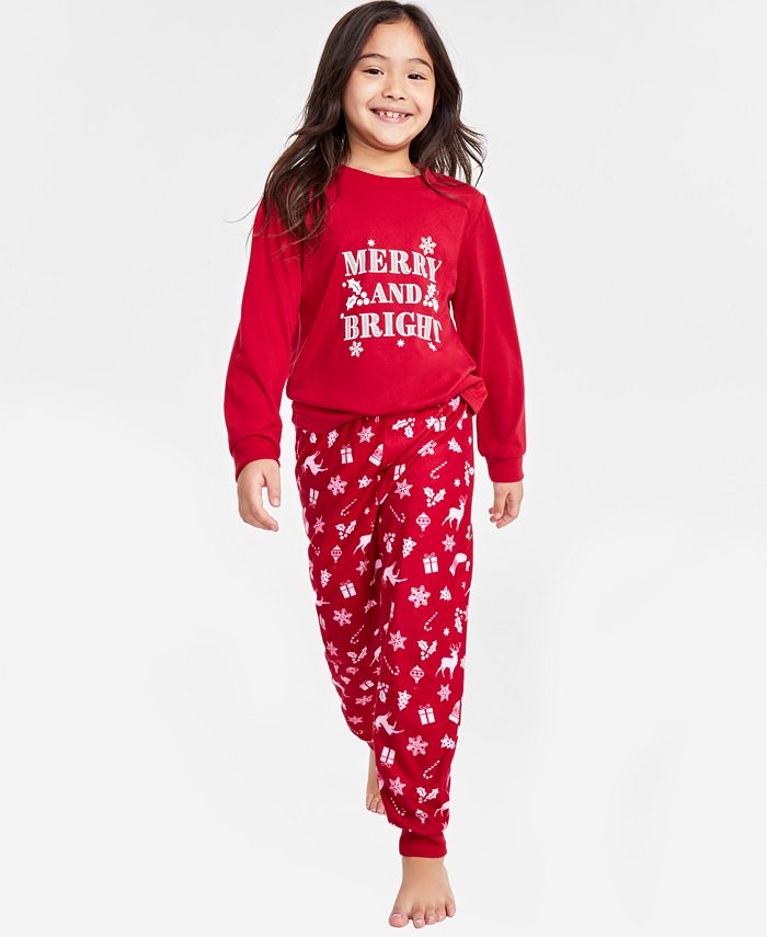 Family Pajamas Matching Toddler, Little & Big Kids Mix It Merry