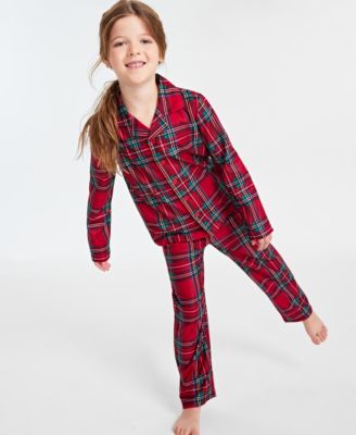 Photo 1 of SIZE 6-7 Matching Family Pajamas Kids Brinkley Plaid Pajama Set, 