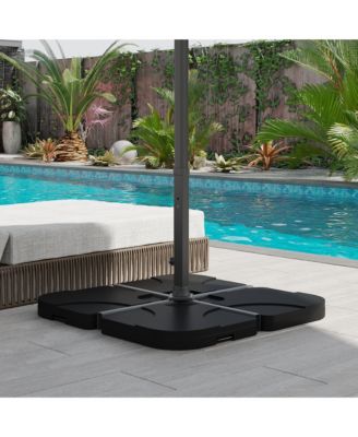 60 Liter Outdoor Patio Water Weighted Adjustable Umbrella Stand Base