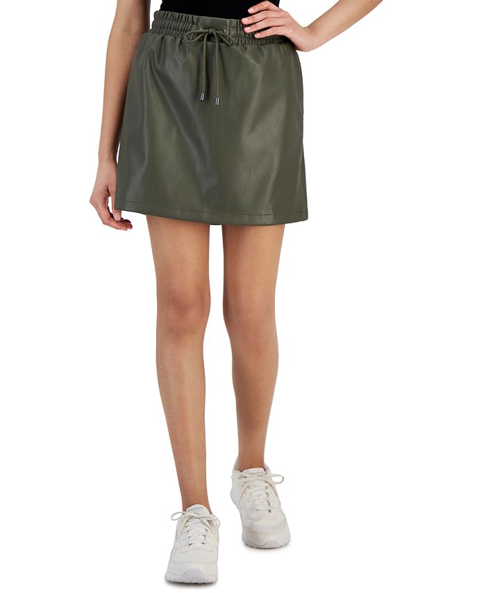 Juniors' Faux Leather Skirts