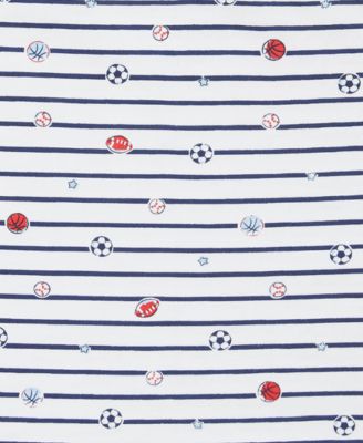 Baby Boys Sports Star Printed Cotton Blanket