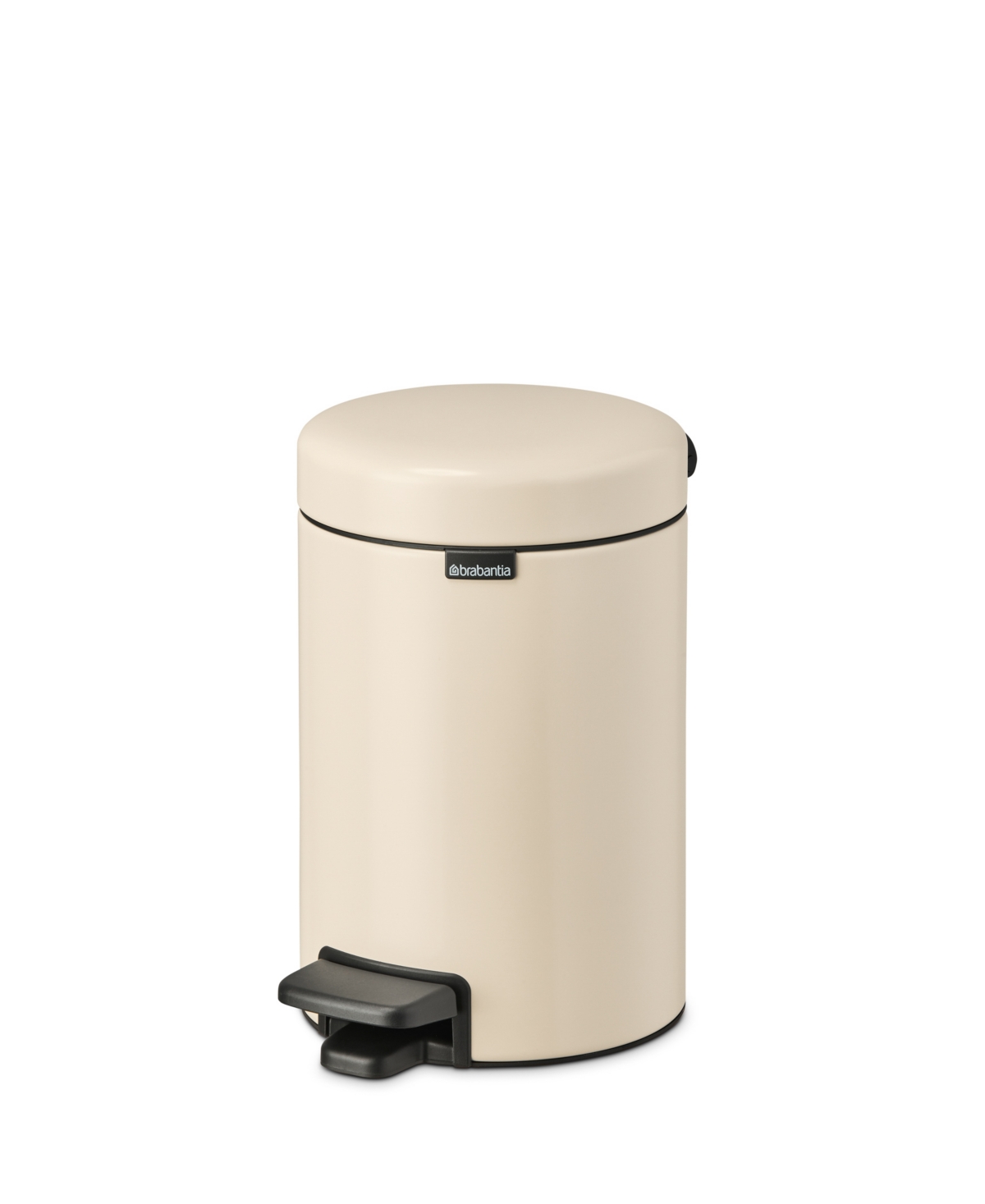 Brabantia New Icon Step On Trash Can, 0.8 Gallon, 3 Liter In Soft Beige