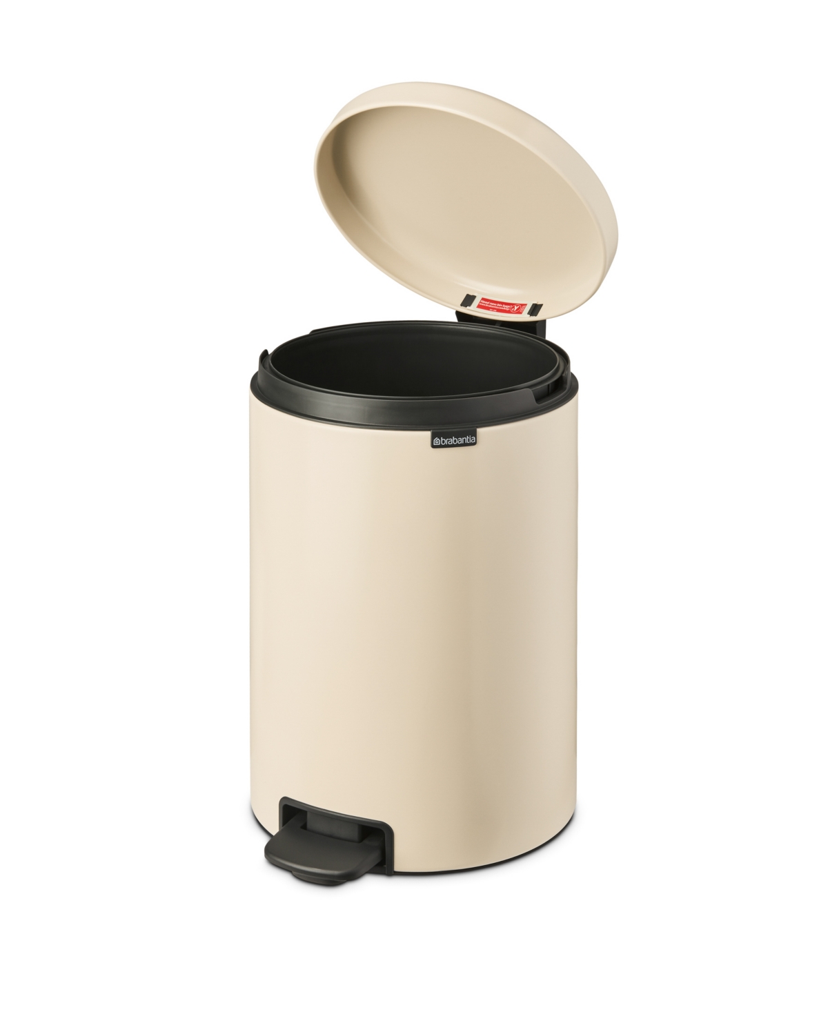 Brabantia New Icon Step On Trash Can, 5.3 Gallon, 20 Liter In Soft Beige