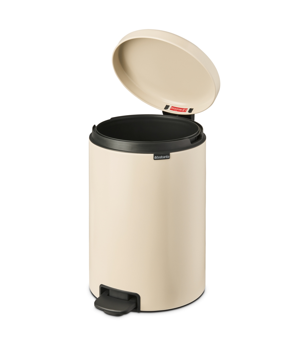 Shop Brabantia New Icon Step On Trash Can, 5.3 Gallon, 20 Liter In Soft Beige