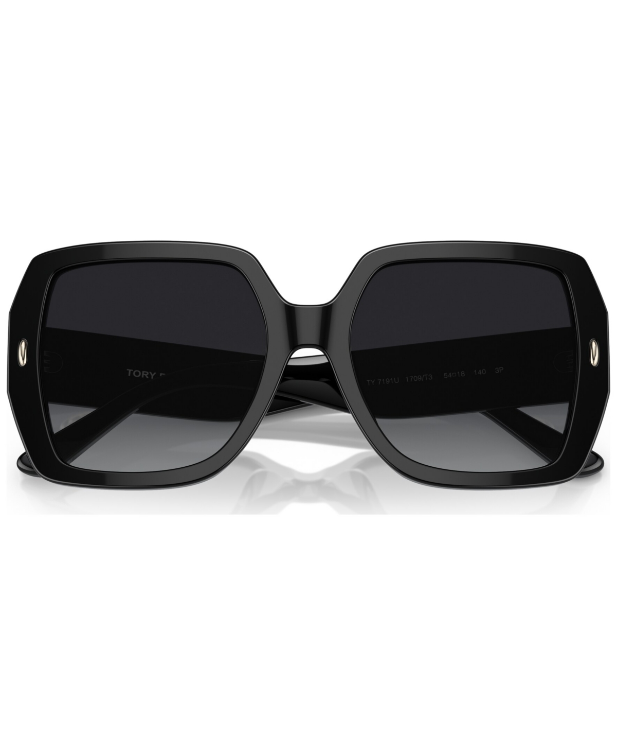 Shop Tory Burch Women's Polarized Sunglasses, Ty7191u In Black