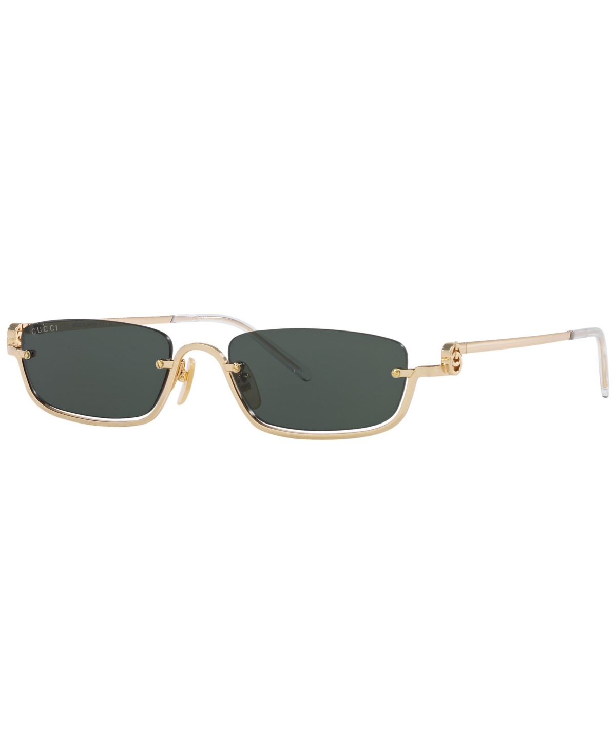 Shop Gucci Unisex Sunglasses, Gg1278s In Gold-tone,black