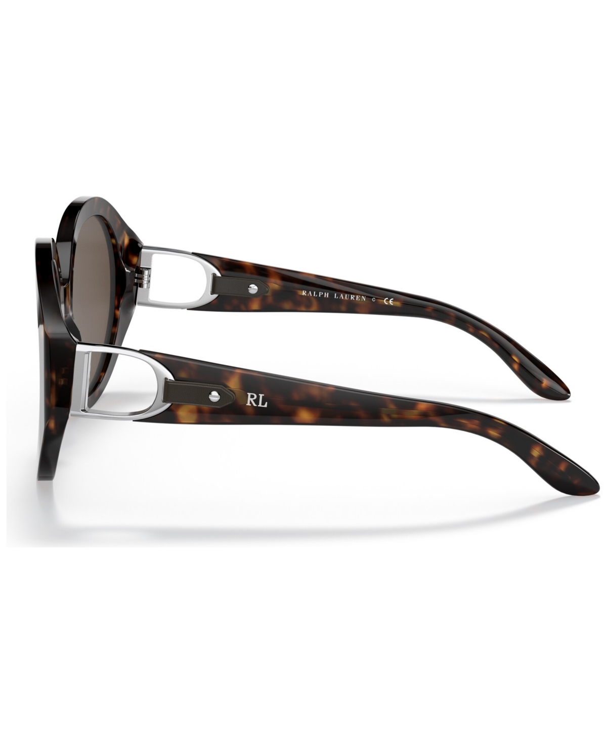 Shop Ralph Lauren Women's Sunglasses, Rl8188q In Shiny Dark Havana