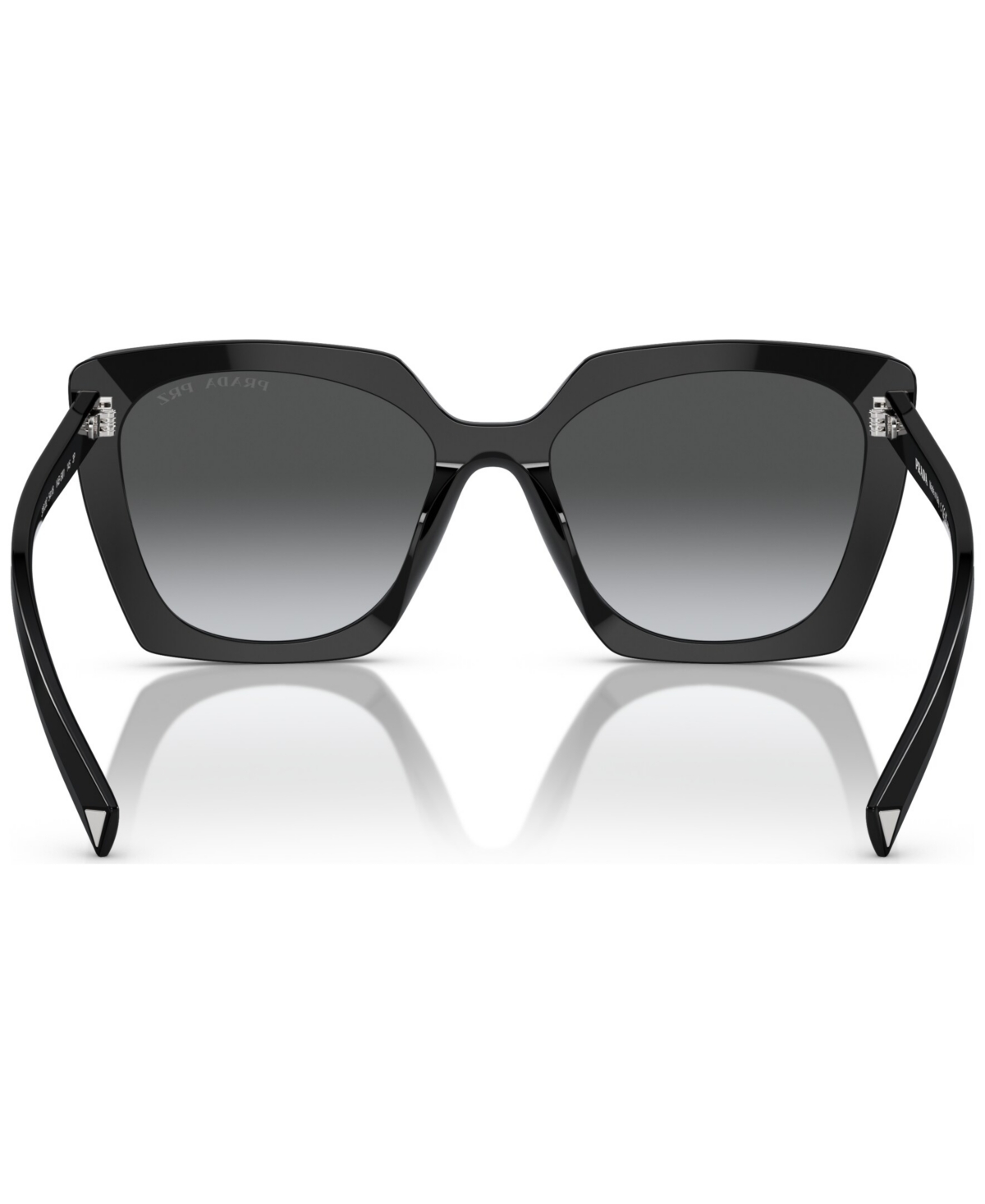 Prada Logo Square Acetate Sunglasses In Black