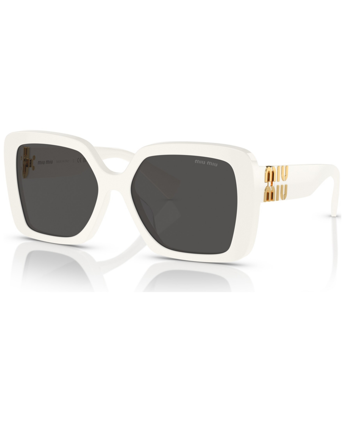 Shop Miu Miu Women's Sunglasses, Mu 10ys In White