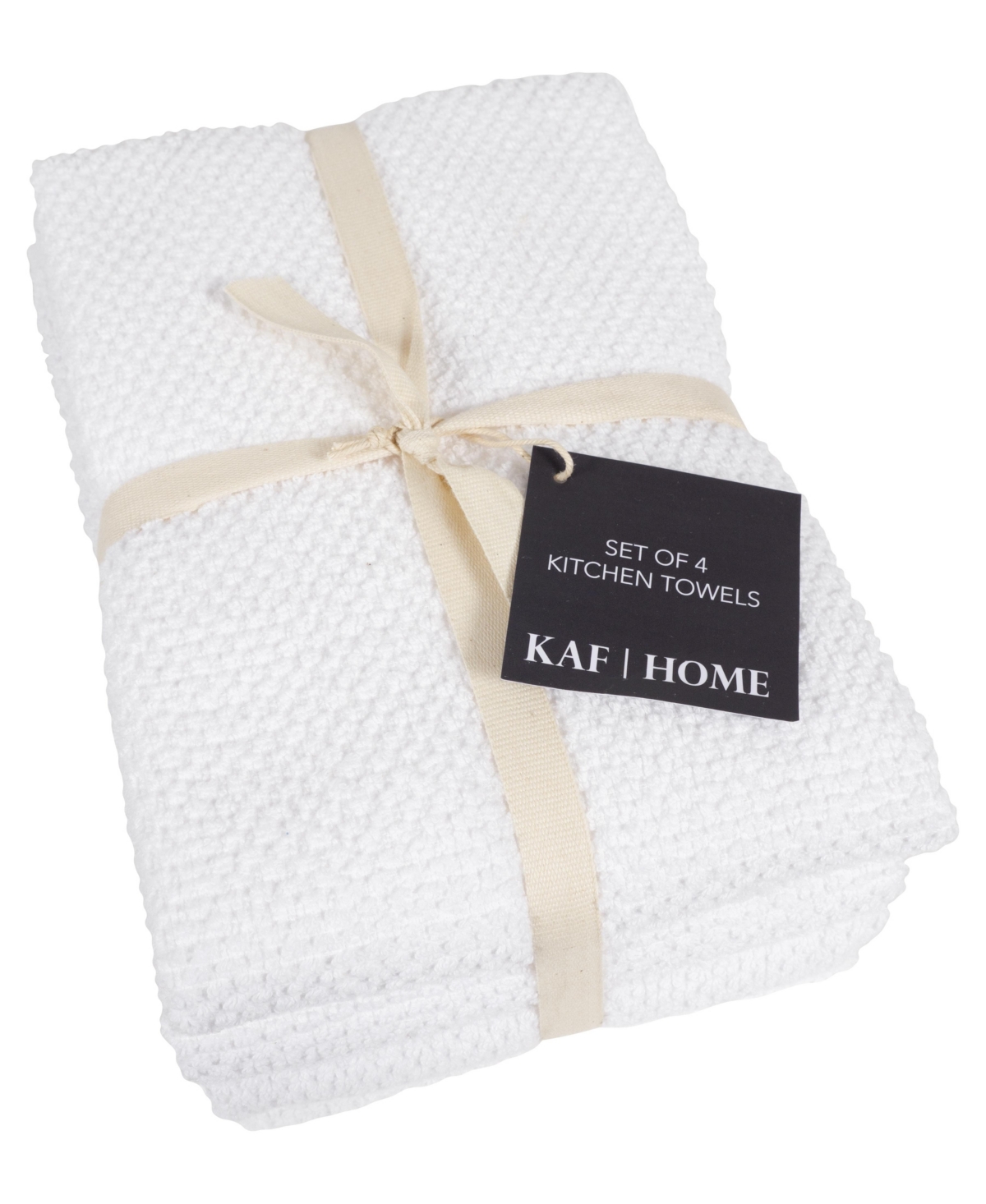 Kaf Home Popcorn Terry Cotton 4 Piece Kitchen Towel,