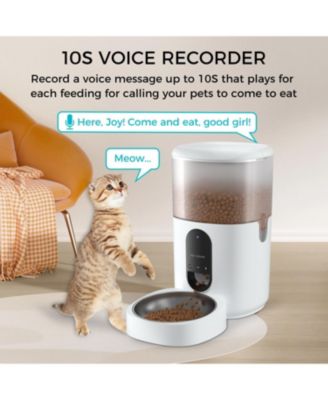 WiFi Smart Pet Feeder (6L) with Stainless Steel Food Bowl