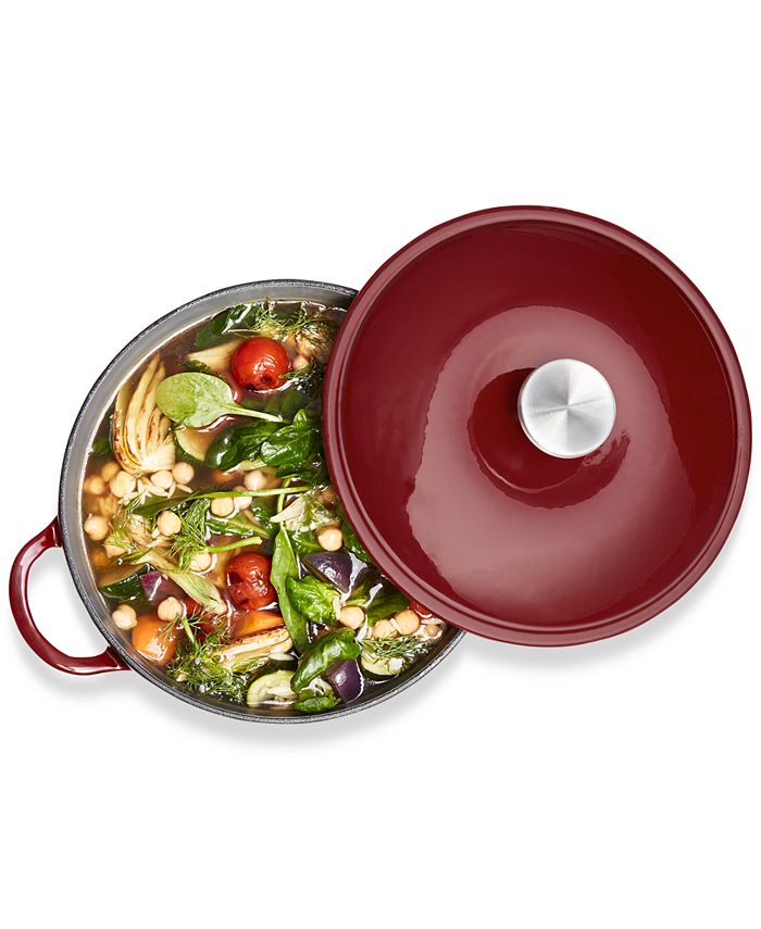 Martha Stewart Collection CLOSEOUT! Harvest 4-Qt. Enameled Cast Iron Dutch  Oven, Created for Macy's - Macy's