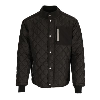 Men's Insulated Diamond Quilted Jacket - Warm, Lightweight Coat for Cold Weather