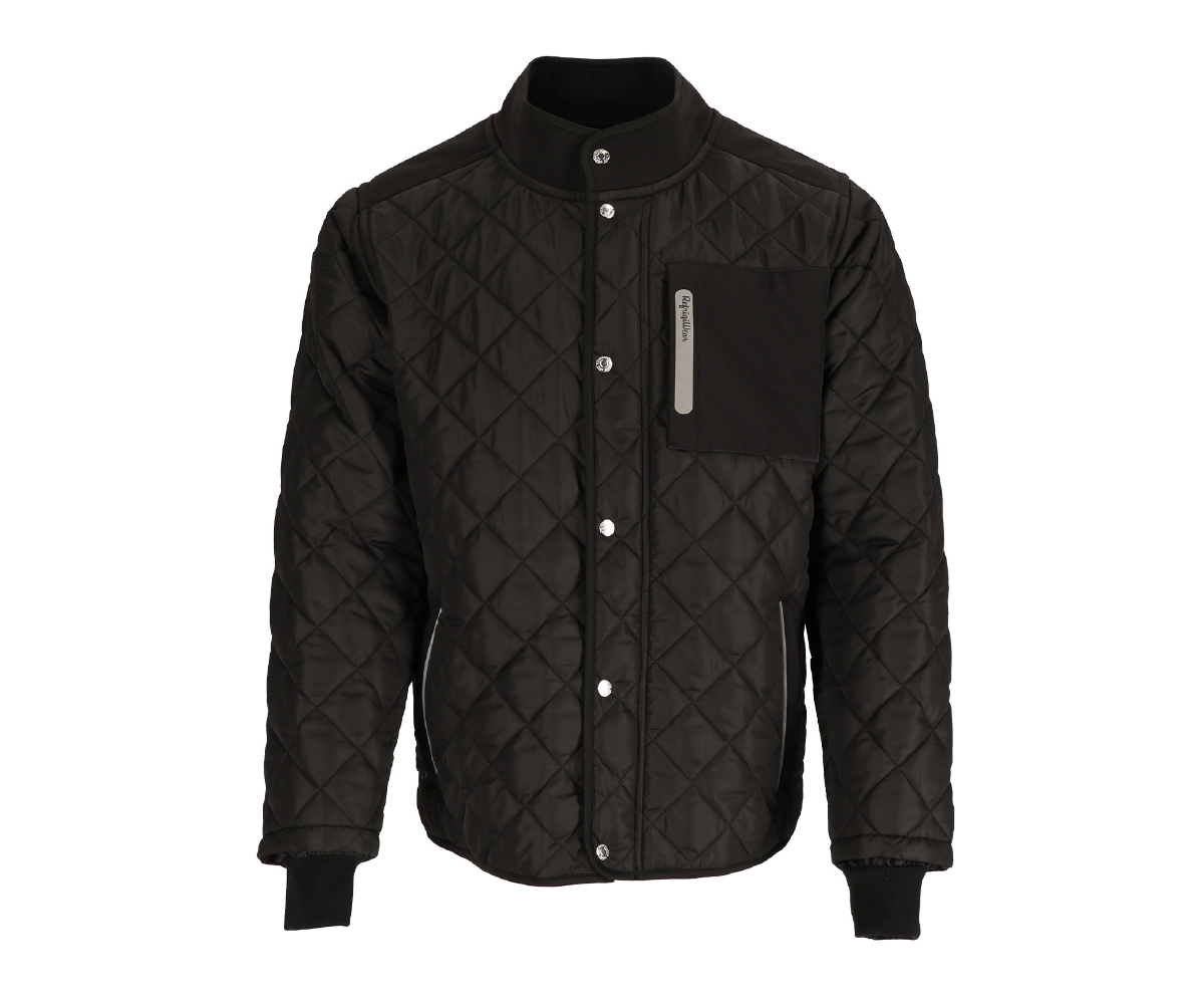 RefrigiWear Men's Insulated Diamond Quilted Jacket - Warm, Lightweight Coat for Cold Weather