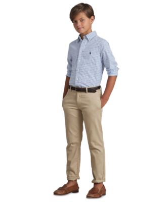 Big Boys Plaid Cotton Poplin Shirt