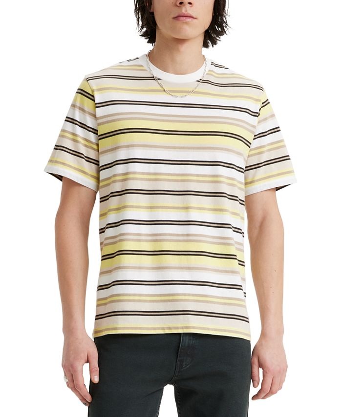 Levi's Men's Relaxed Fit Short-Sleeve Striped T-Shirt - Macy's