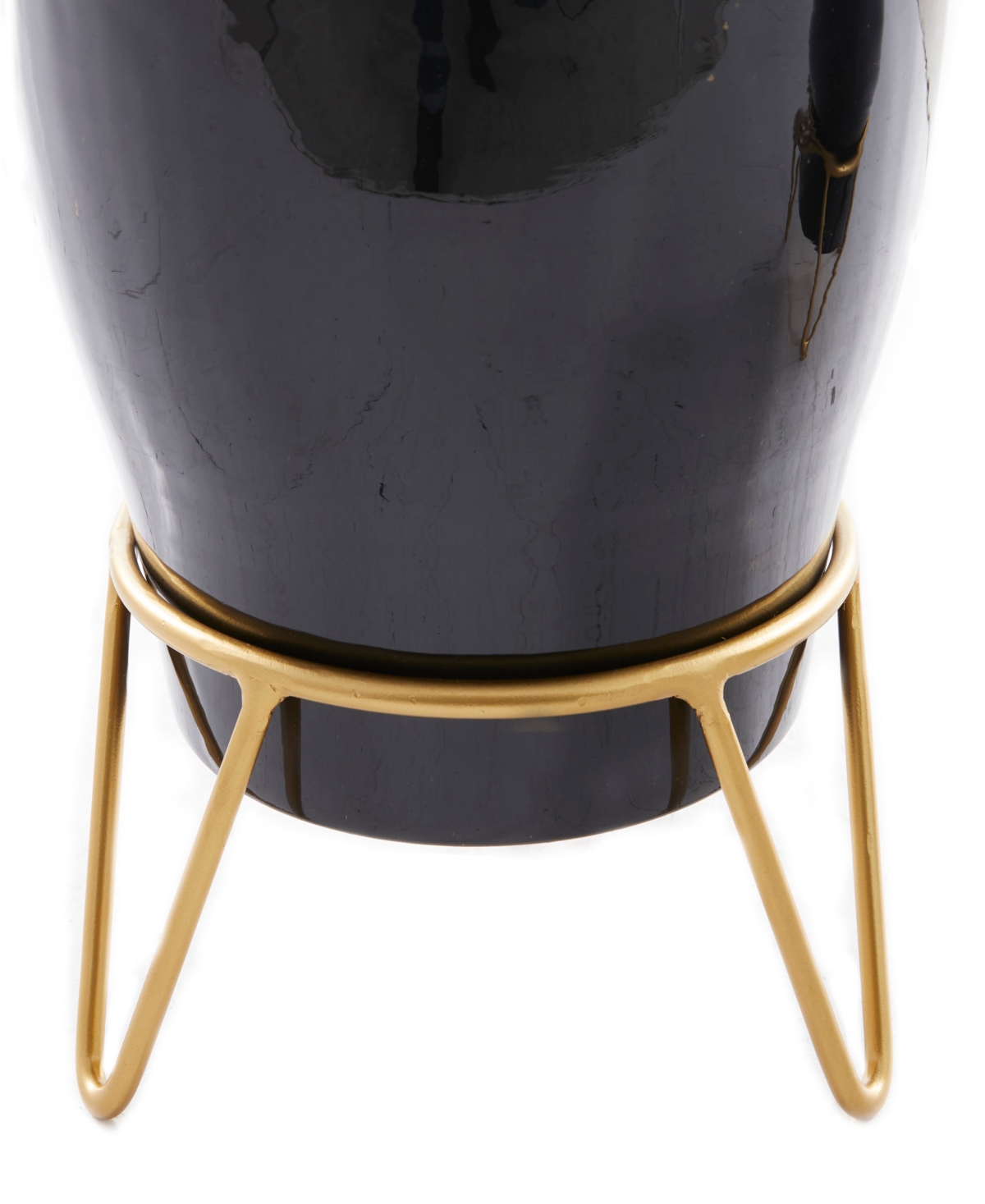Novogratz Collection Metal Indoor Outdoor Planter With Removable Stand Set Of 2 In Black