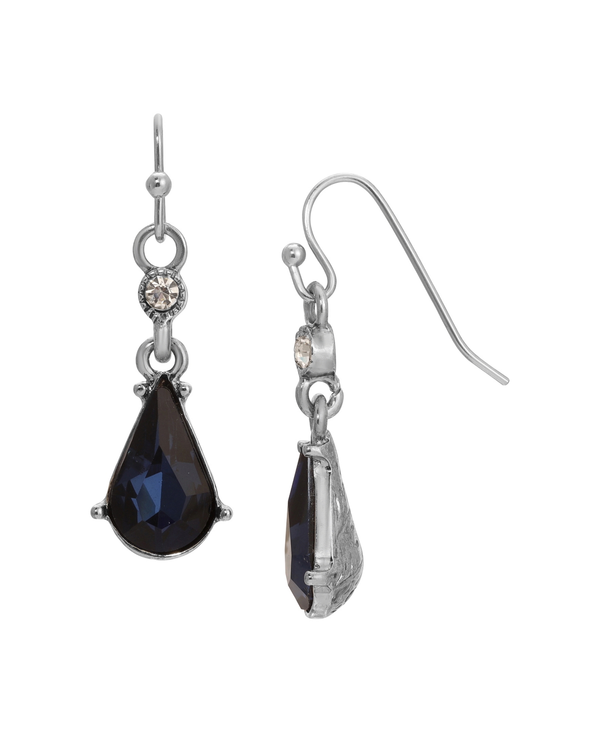 2028 Crystal Blue Pear-shape Earrings