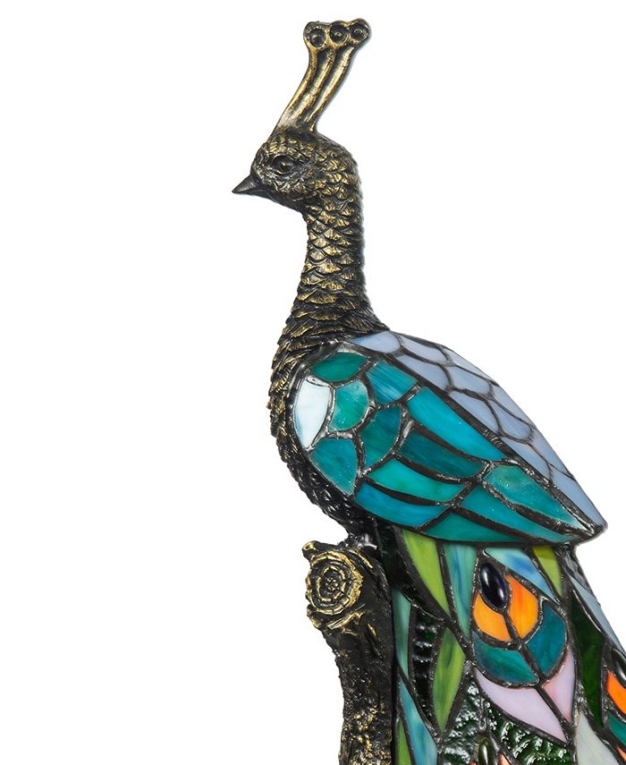 Dale Tiffany Galana Peacock Accent Lamp - Macy's