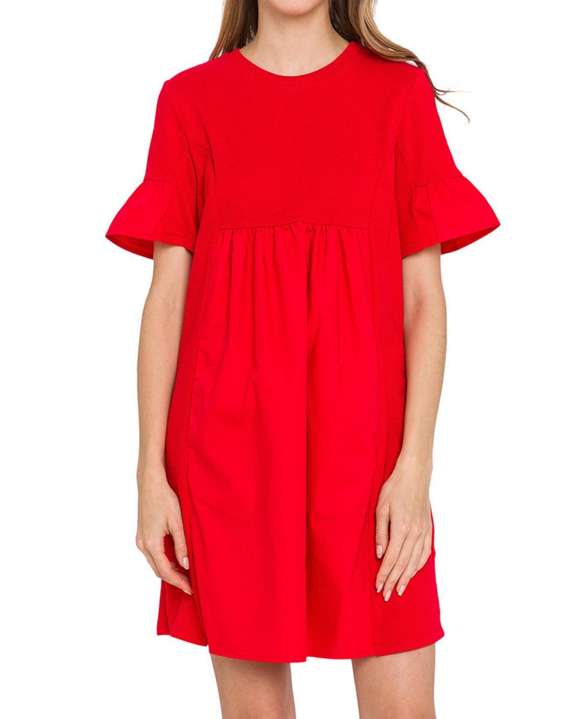English Factory Women's Solid Mini Dress