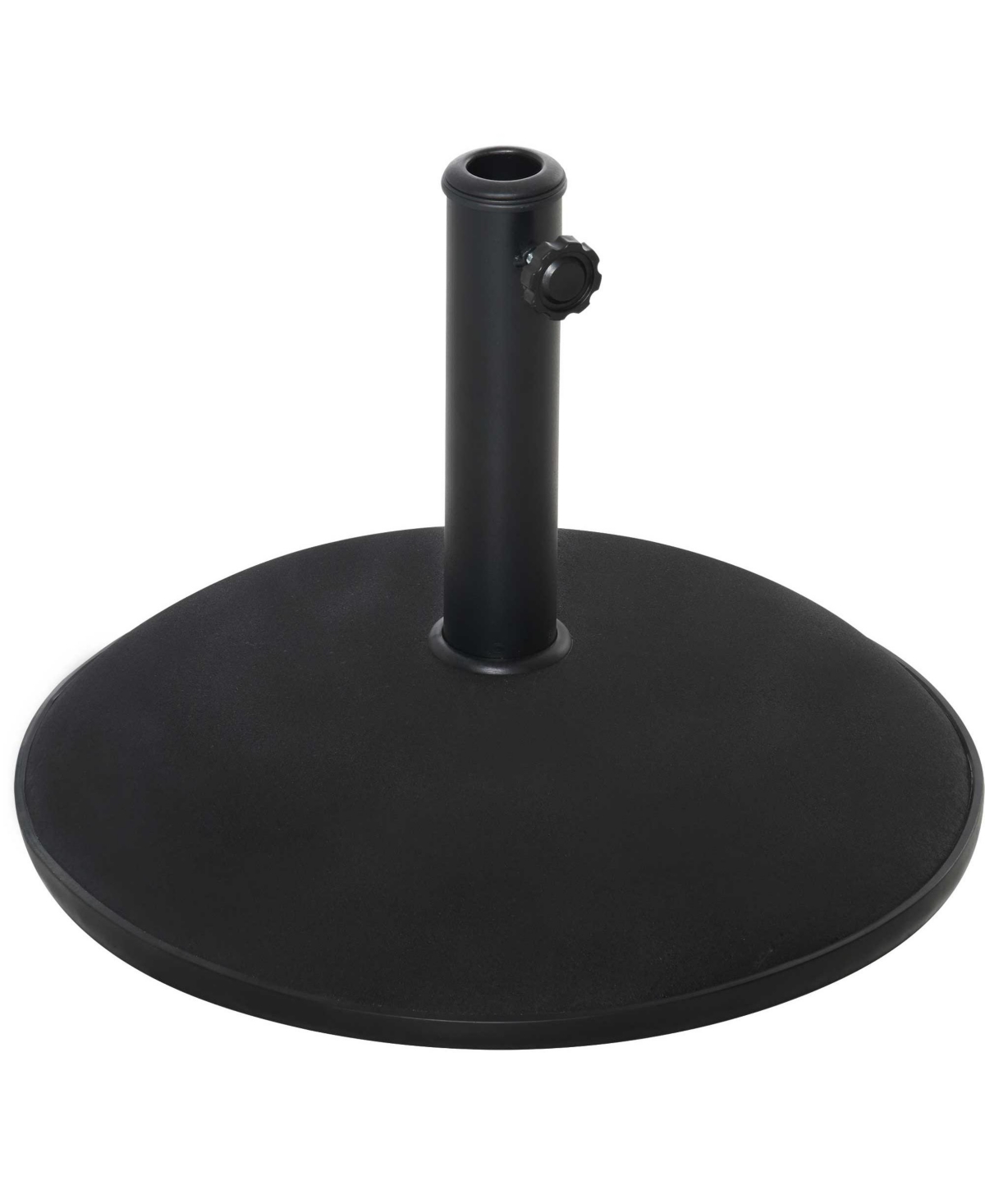 20" 55 lbs Round Cement Umbrella Base Stand Market Parasol Holder with Tightening Knob & Easy Setup, for 1.3"Dia, 1.5"Dia, 1.9"Dia Pole, for