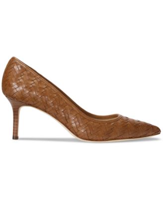 【Louren】pointed toe pumps Lauren Ralph Lauren Women's Lanette Pointed-Toe Woven Pumps
