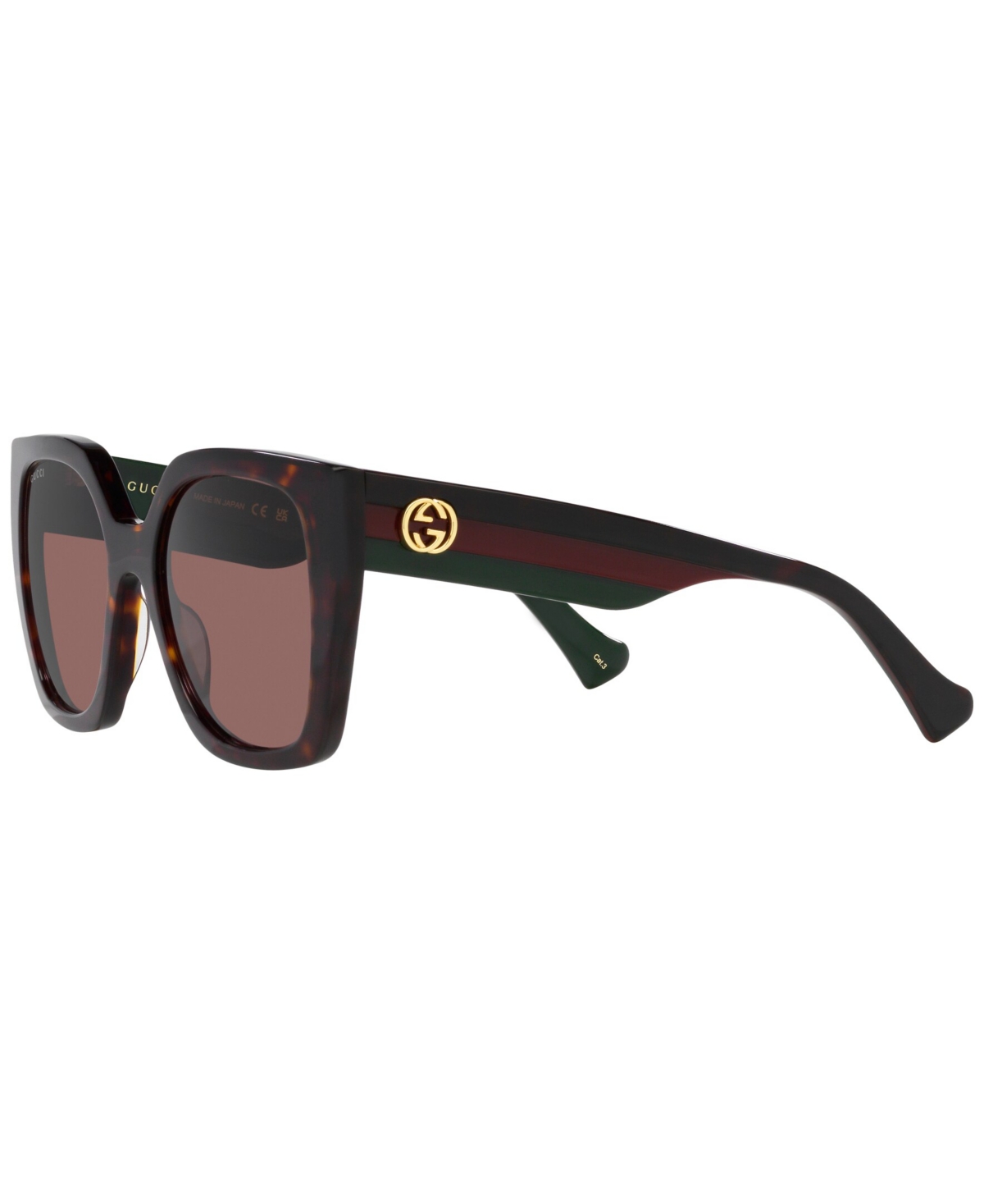 Gucci Gg1300s 002 Square Sunglasses In Tortoise