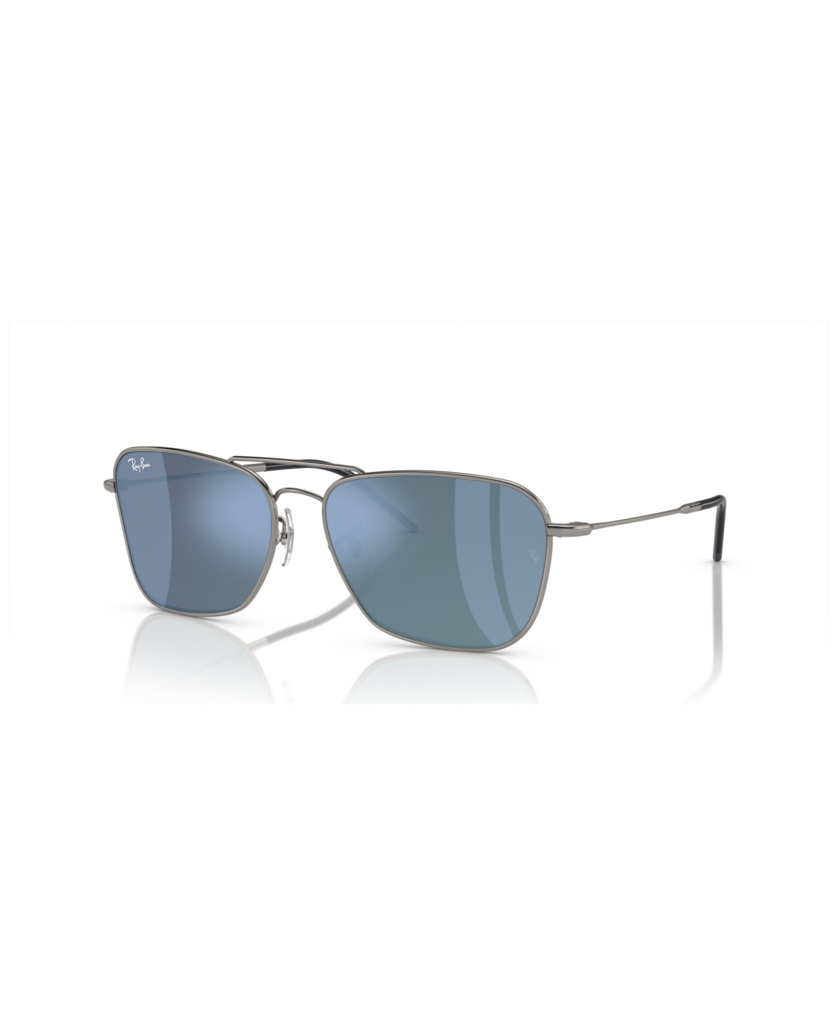 Shop Ray Ban Unisex Sunglasses, Caravan Reverse In Gunmetal