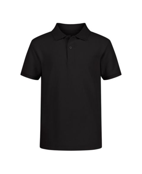 Поло Nautica Uniform Stretch Double Piqué Polo для мальчиков, цвет: Чёрный