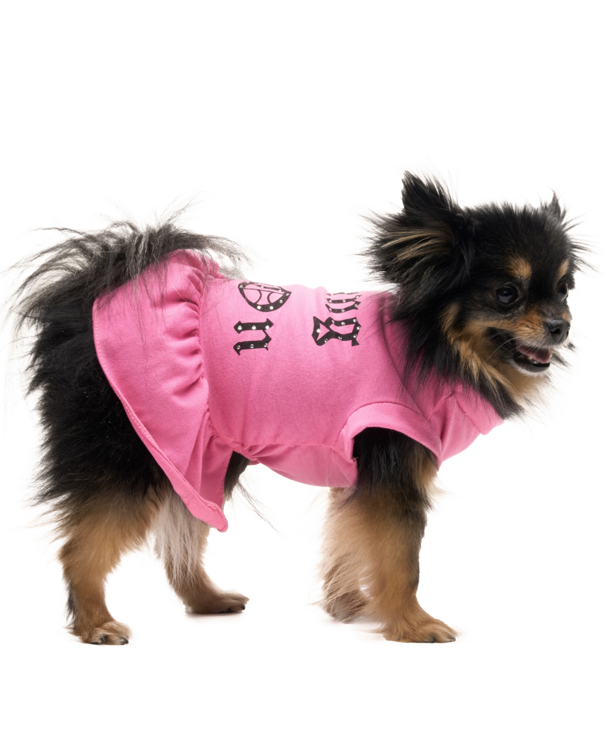 Pink Bling It On Cheer Pet Dress, X-Small - Hot Pink