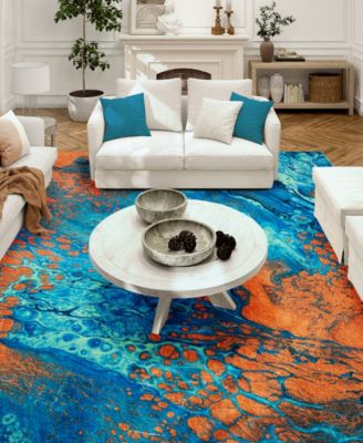 Kikiamo Washable KK8 8' x 10' Area Rug