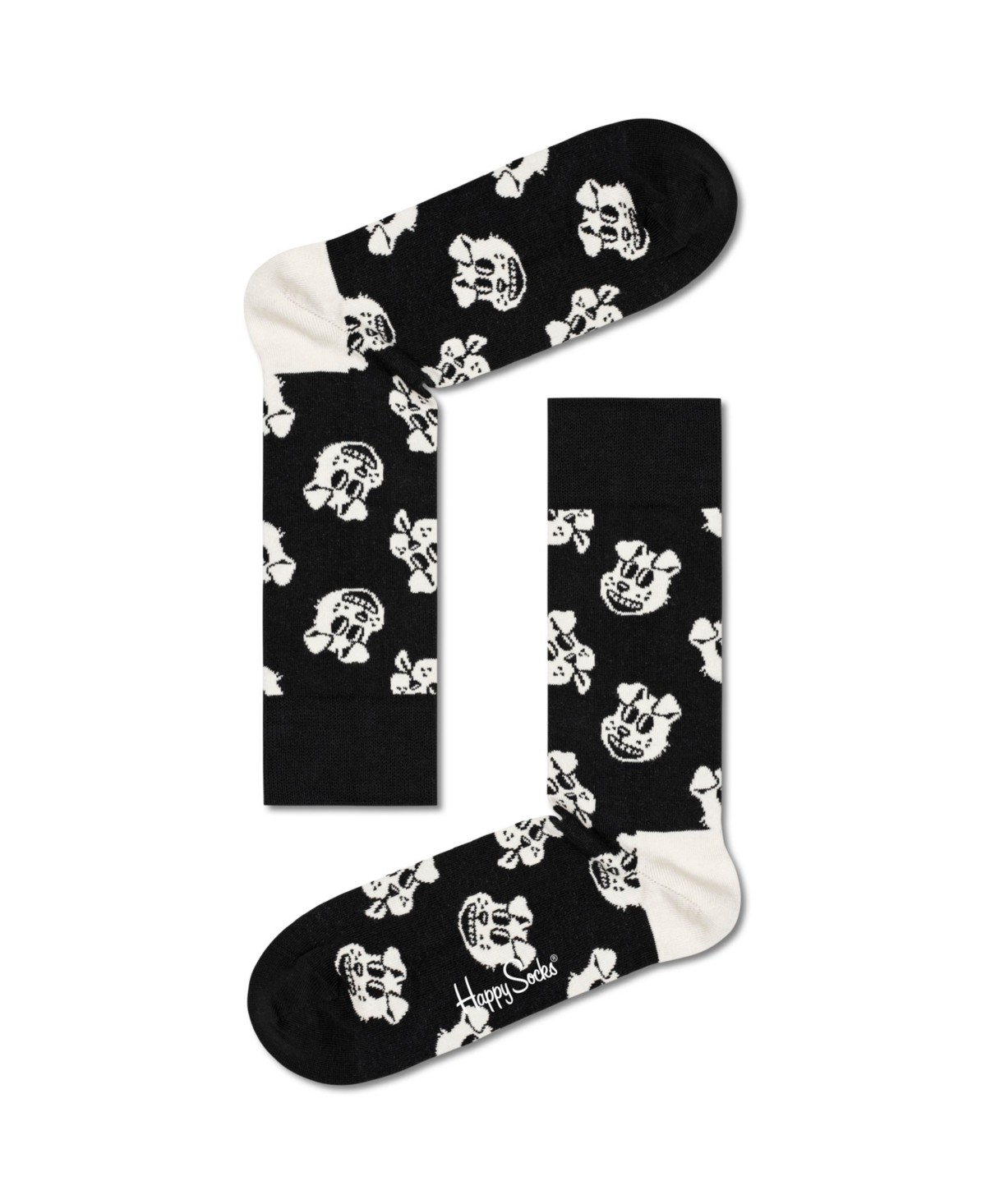 Happy Socks Pets Socks Gift Set, Pack of 2 - White, Gray