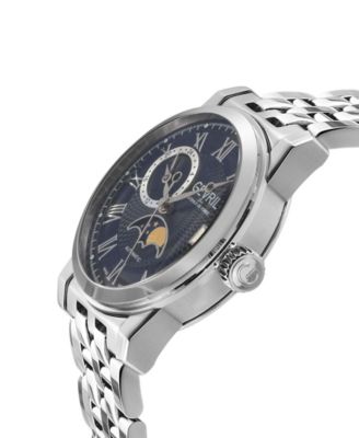 Gevril Men's Madison Swiss Automatic Silver-Tone Stainless Steel Watch 39mm