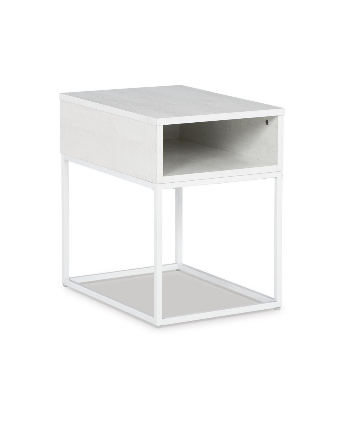 Signature Design By Ashley Deznee Rectangular End Table In White