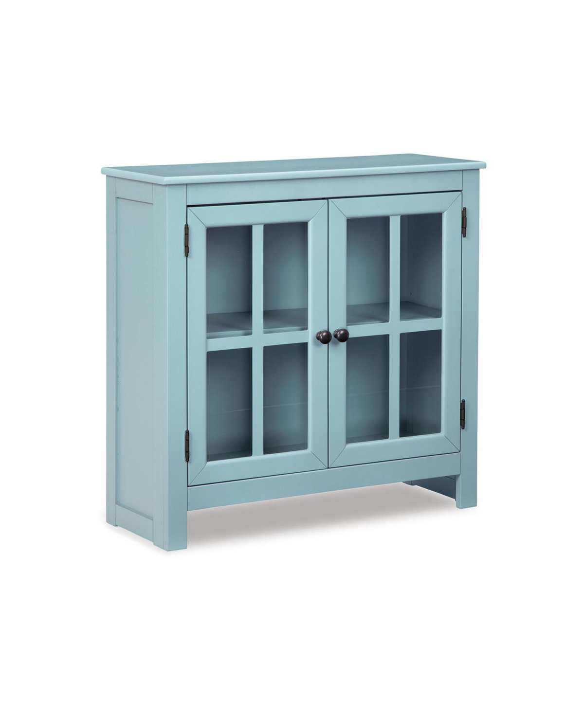 Signature Design By Ashley Nalinwood Accent Cabinet In Teal