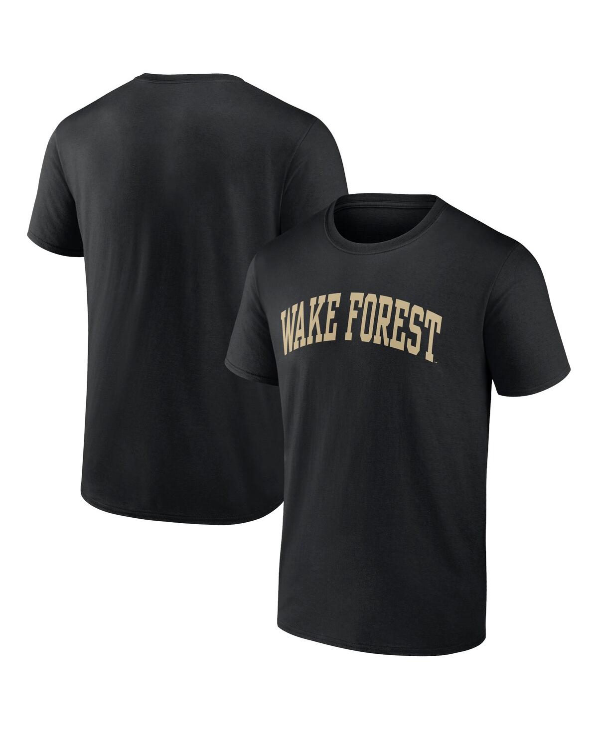 Fanatics Men's  Black Wake Forest Demon Deacons Basic Arch T-shirt