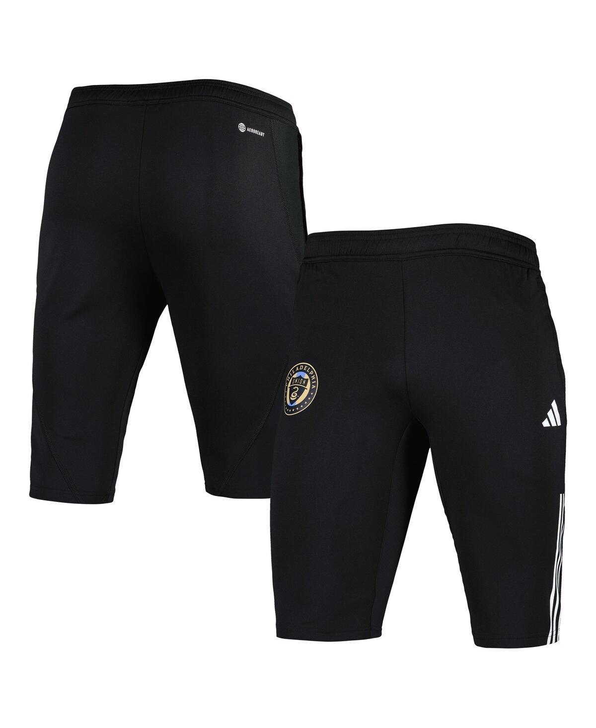 Men's adidasPhiladelphia Union 2023 On-Field Training Aeroready Half Pants - Black