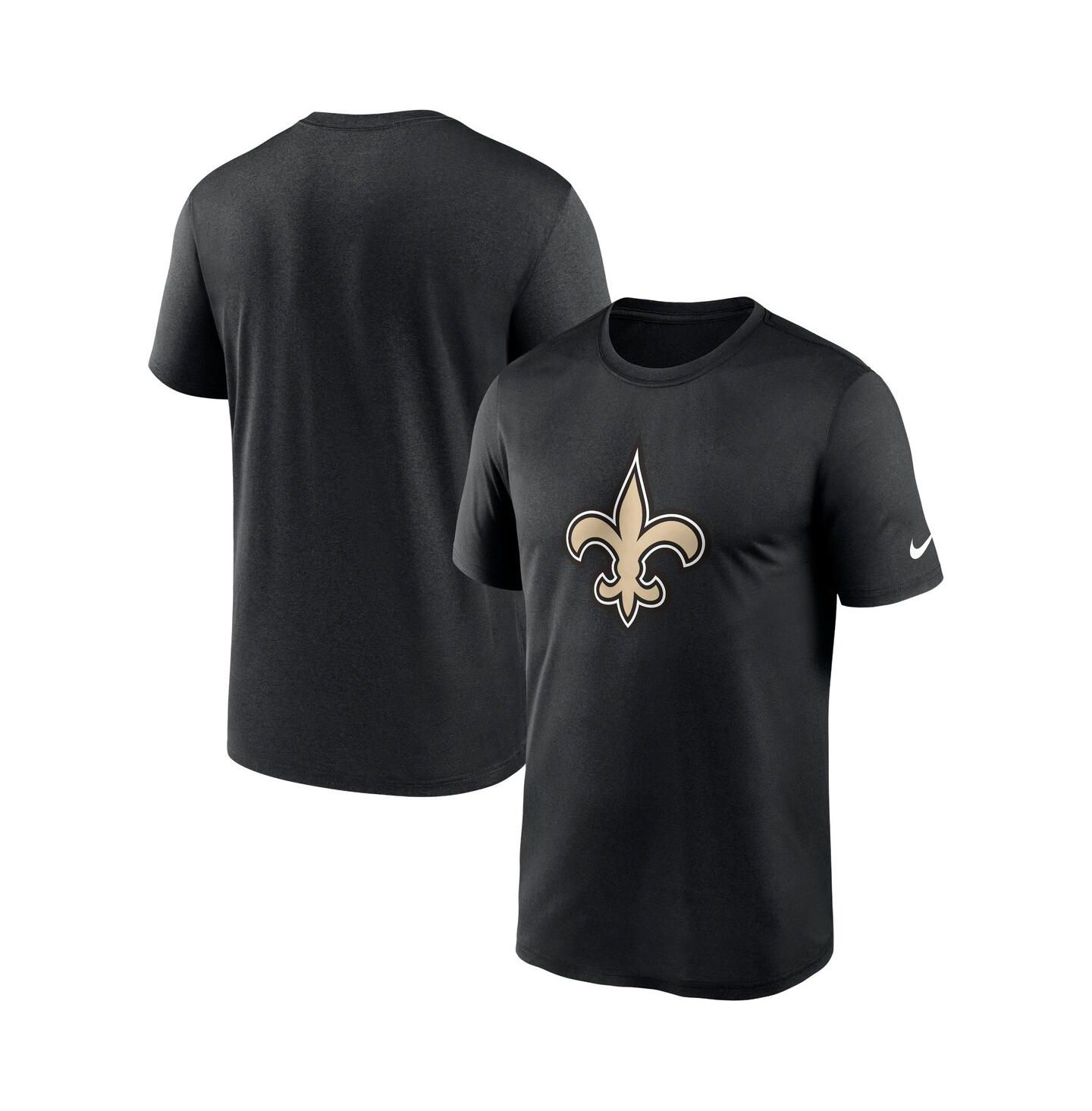 Мужская футболка Nike Black New Orleans Saints Legend Logo Performance — фото 2