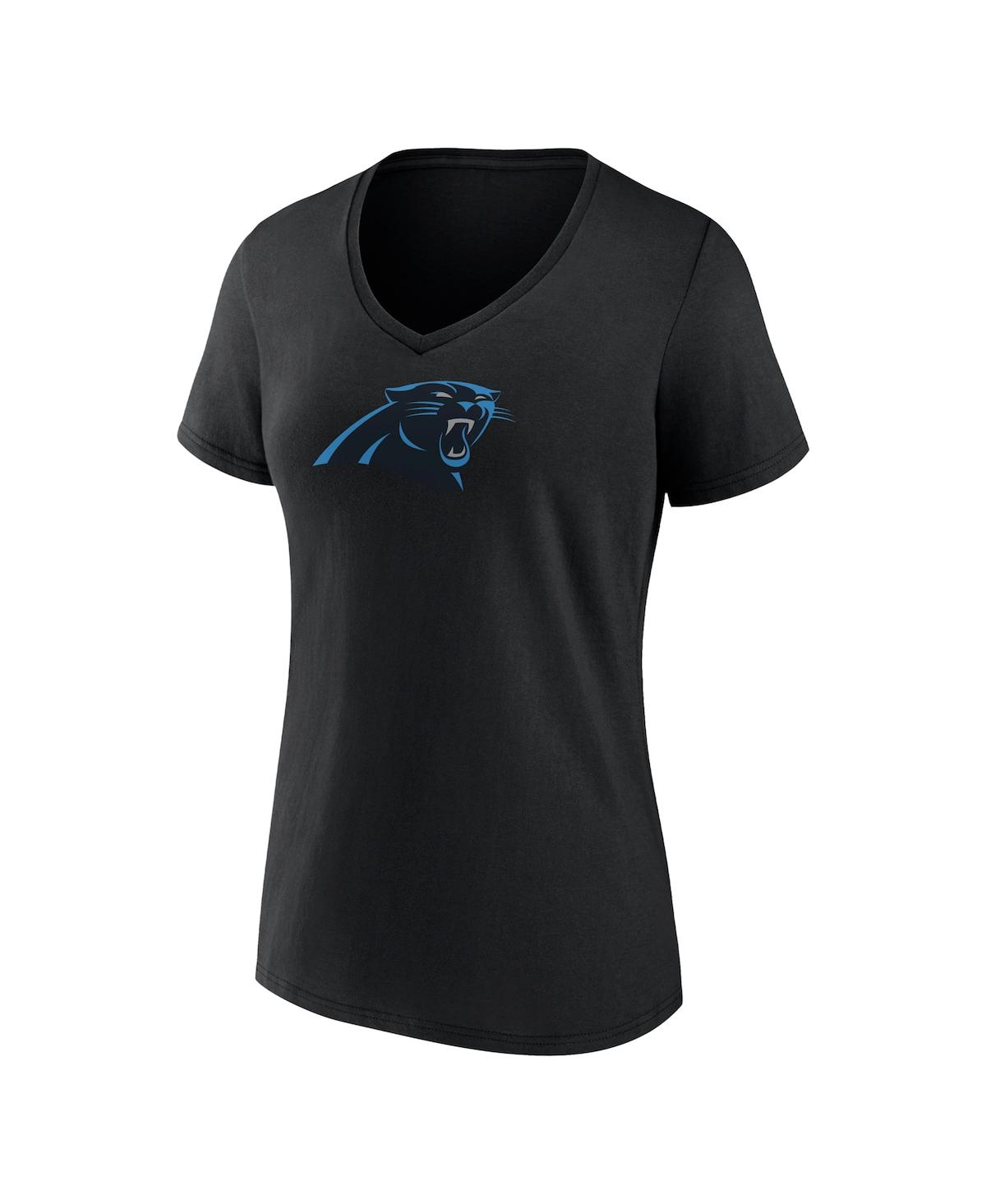 Fanatics Bryce Young Black Carolina Panthers Plus Size Fair Catch Name & Number V-neck T-shirt In Black