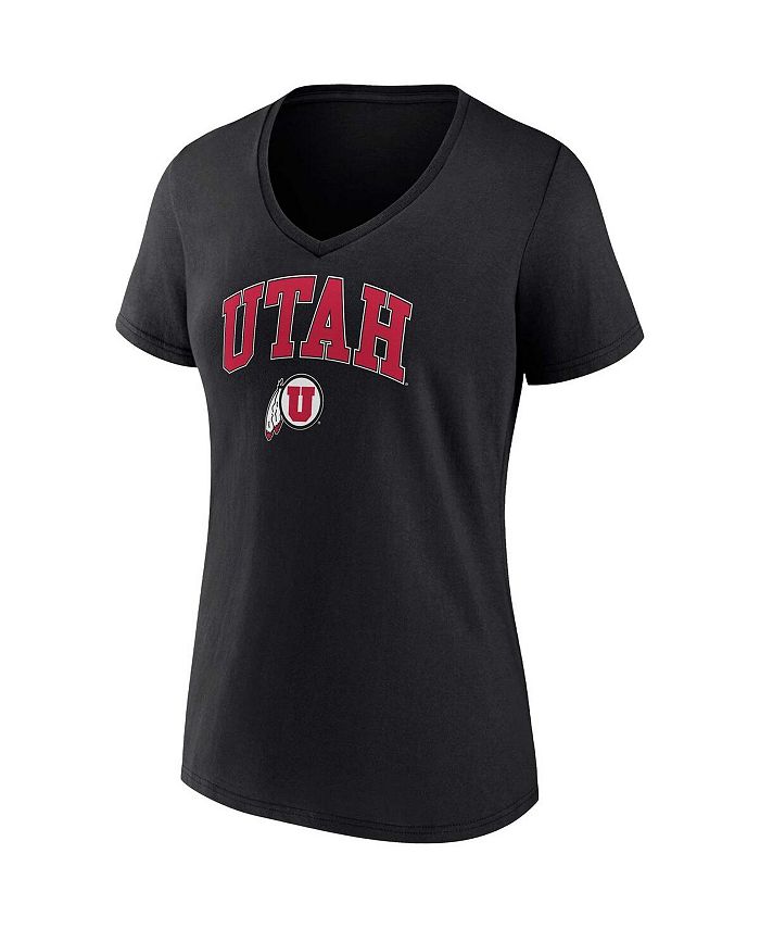 Fanatics Women's Black Utah Utes Evergreen Campus VNeck Tshirt Macy's