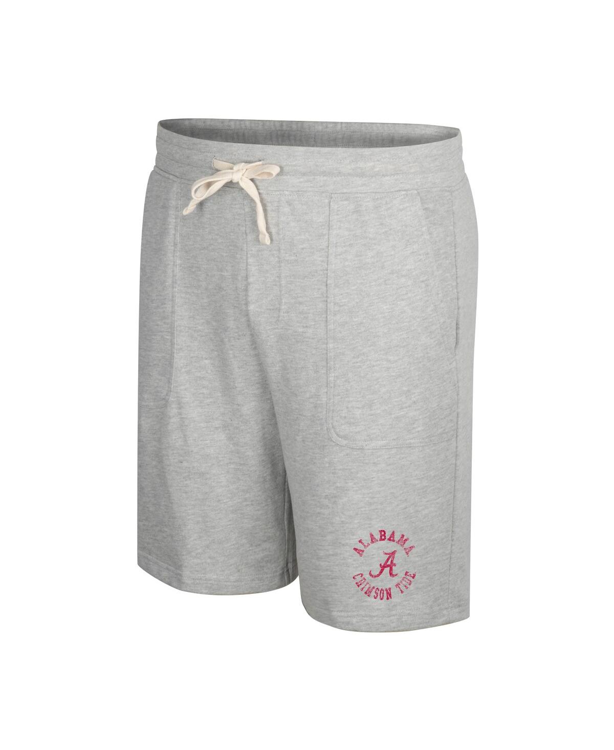 Shop Colosseum Men's  Heather Gray Alabama Crimson Tide Love To Hear This Terry Shorts