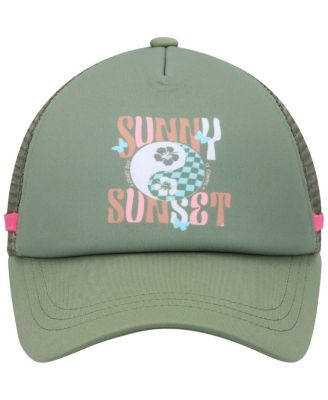 Women's Green Dig This Trucker Snapback Hat