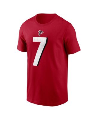 Men's Bijan Robinson Red Atlanta Falcons Player Name and Number T-shirt